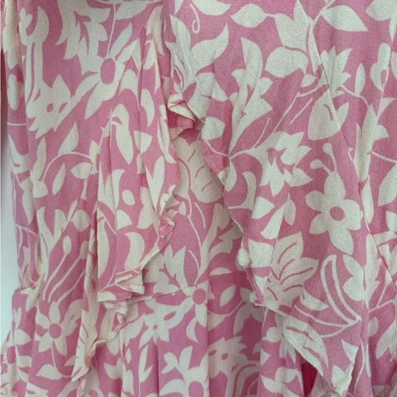 Free People Floral Pink and White Dress - Picture 5 of 16